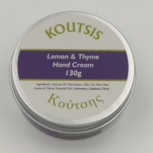 Koutsis Organic Lemon & Thyme Eczema Friendly Hand Cream 130g