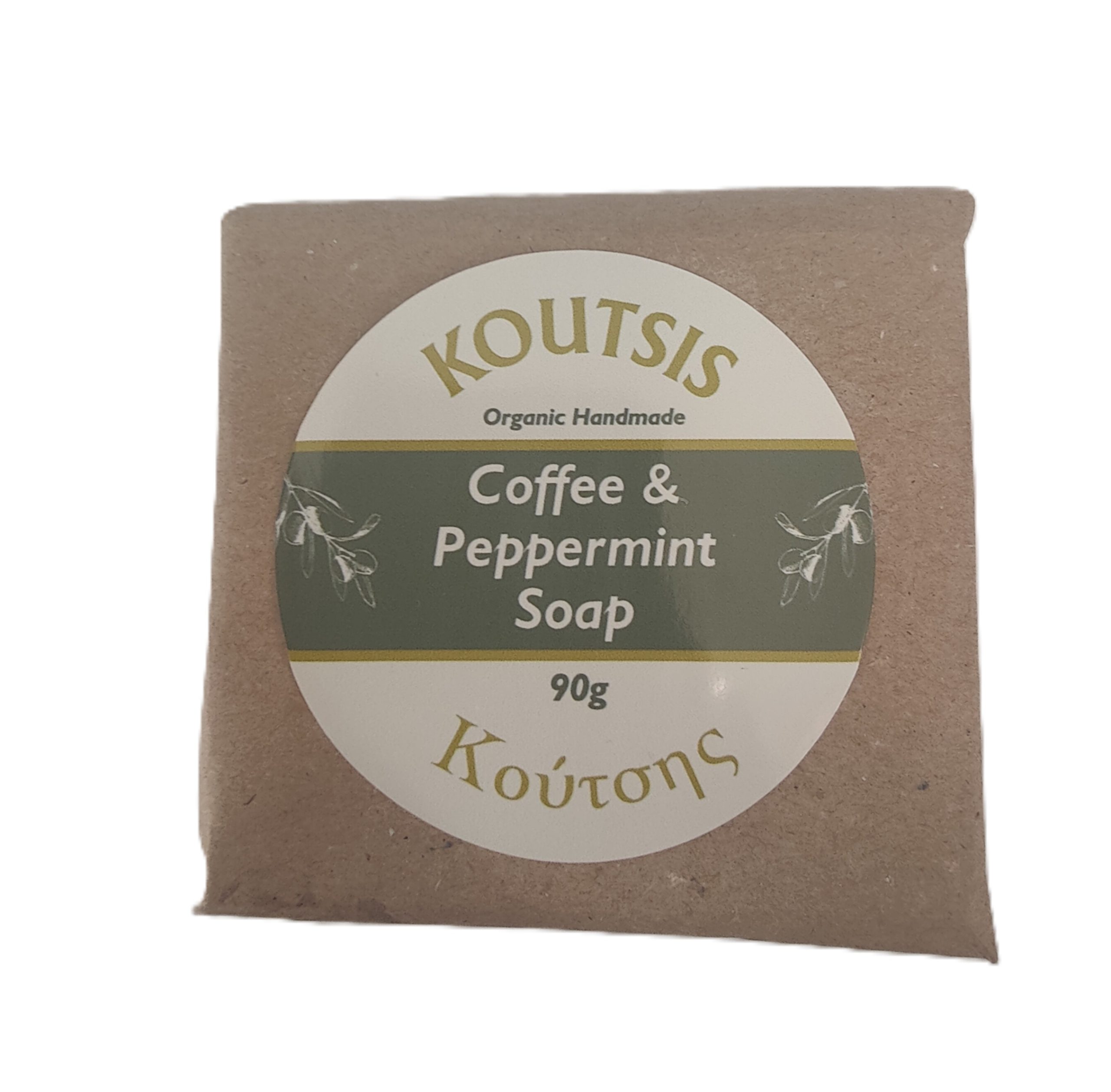 Koutsis Handmade Coffee & Peppermint Soap 90g - Image 2